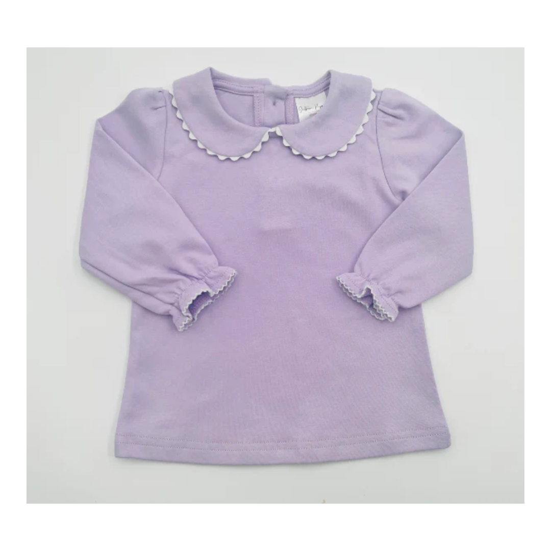 Scallop Collared Long Sleeve