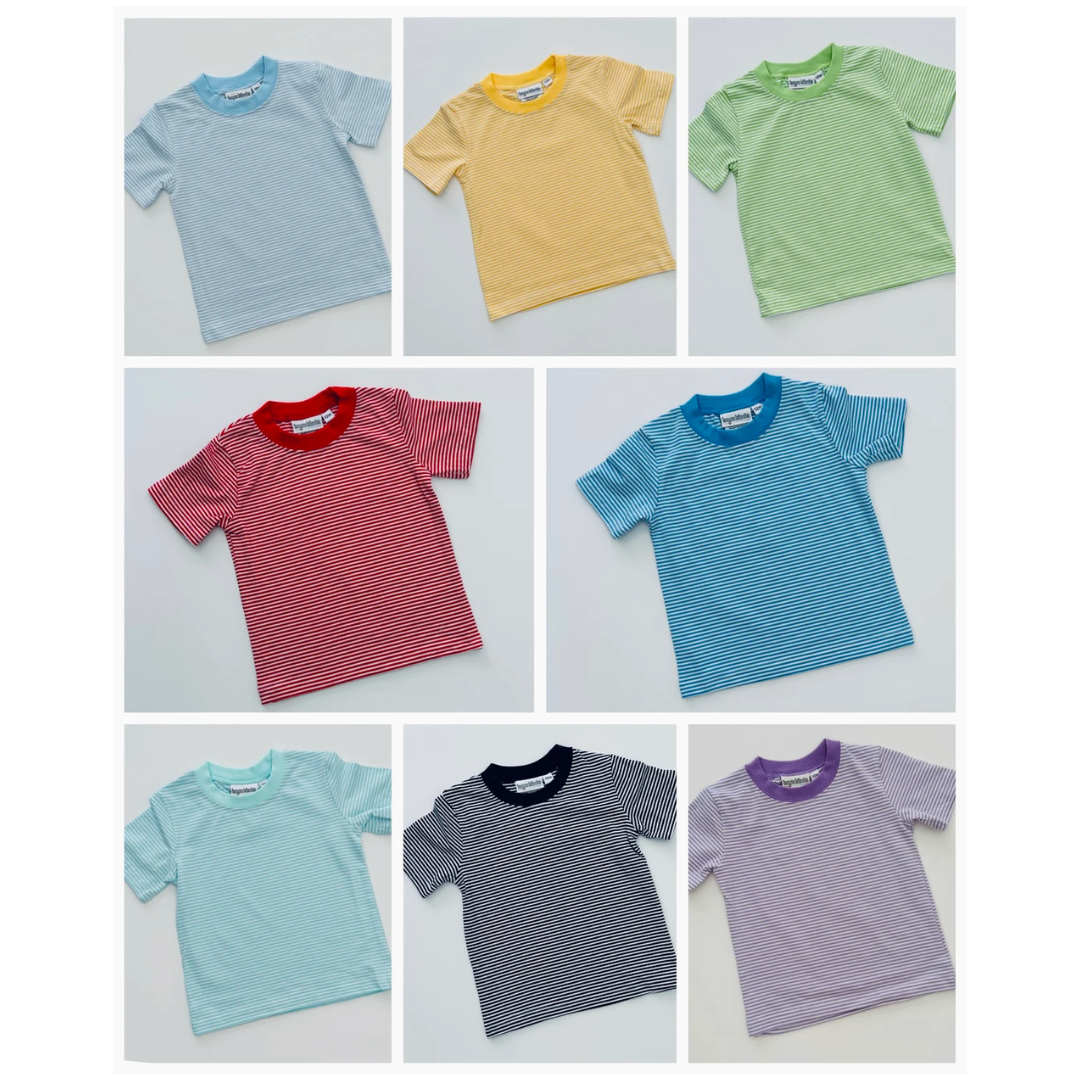 Knit Stripe Short Sleeve