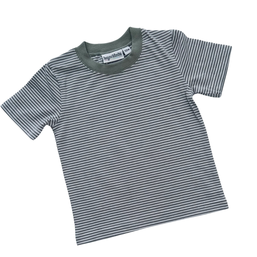 Knit Stripe Short Sleeve