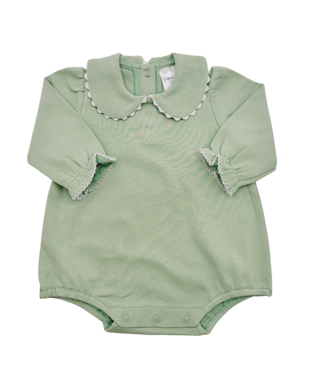 Scalloped Collared Bubble Long Sleeve