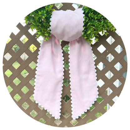 Wreath Sash: Cotton Pique w Ric Rac Trim