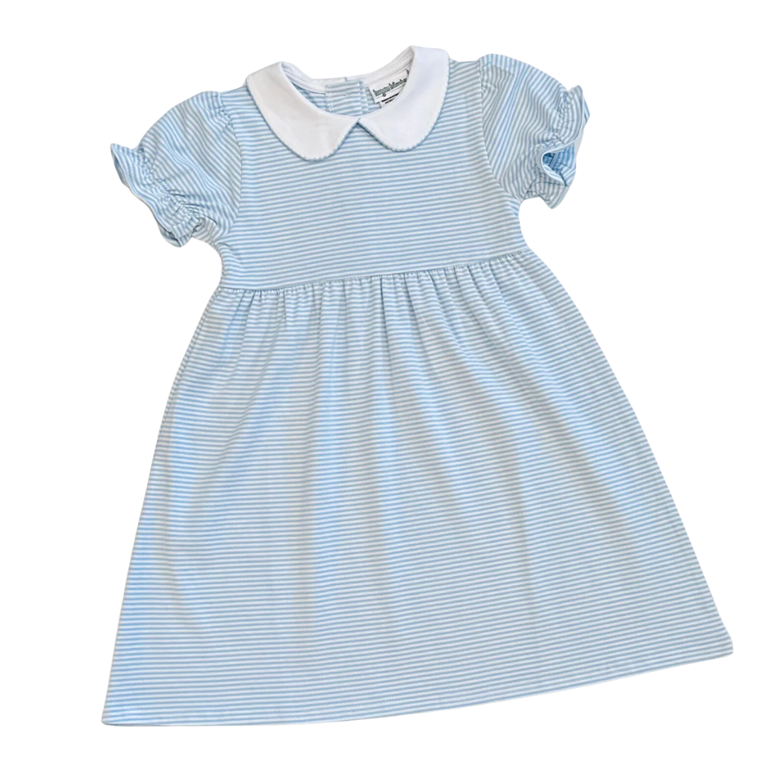 Pre-Order: Knit Stripe Peter Pan Collar Dress