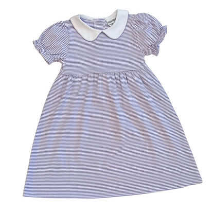 Pre-Order: Knit Stripe Peter Pan Collar Dress