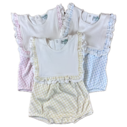 Gingham Ruffle Bib Bubble