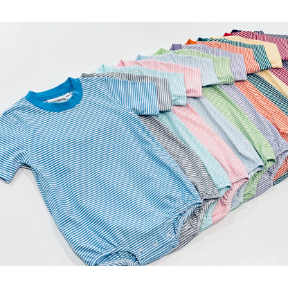 Pre-Order: Knit Stripe Short Sleeve T-Shirt Bubble