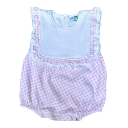 Gingham Ruffle Bib Bubble