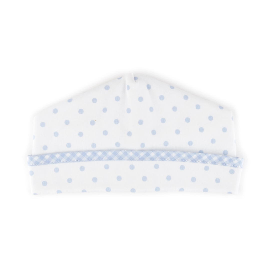 Gingham Dot Hat-Pink or Blue