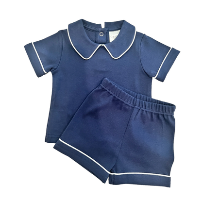 Pipping Collared Set-2 Piece