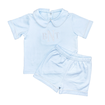 Pipping Collared Set-2 Piece