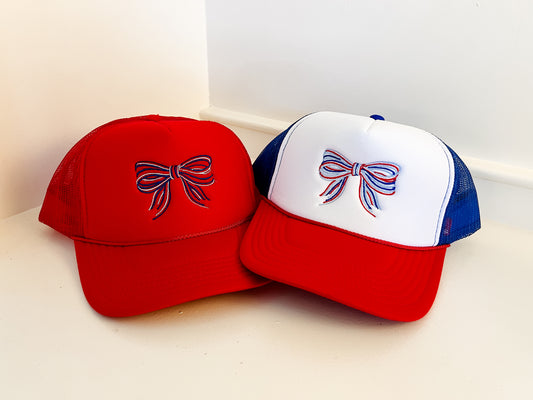 Patriotic Bow Trucker